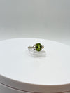 Peridot Sterling Silver Infinity Ring | August Birthstone, Size 7