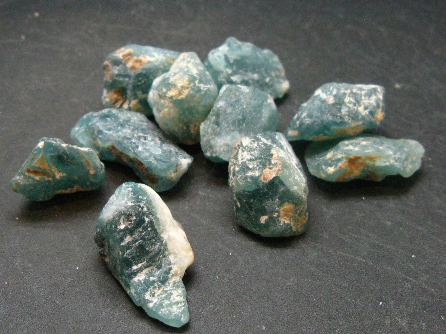 Lot of 10 Extremely Rare Grandidierite Gem Crystal From Madagascar - 231.25 Carats