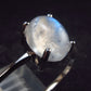 Natural Glow From Inside Moonstone 925 Silver Ring - 1.6 - Size 10.25