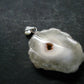 Anandalite Quartz Crystal Silver Pendant From India - 1.1" - 3.10 Grams