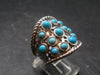 Genuine Turquoise Sterling Silver Ring - 9.48 Grams - Size 9.25