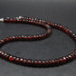 Gem Red Garnet Almandine Beads Silver Necklace from India - 17.5" - 43.8 Grams