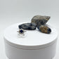 Blue Sapphire Halo Ring: Sterling Silver September Birthstone - Size 7