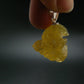 Heliodor (Yellow Beryl) Crystal Silver Pendant From Brazil - 0.9" - 4.85 Grams