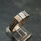 Muonionalusta Meteorite Sterling Silver Ring from Sweden - 3.36 Grams - Size 8
