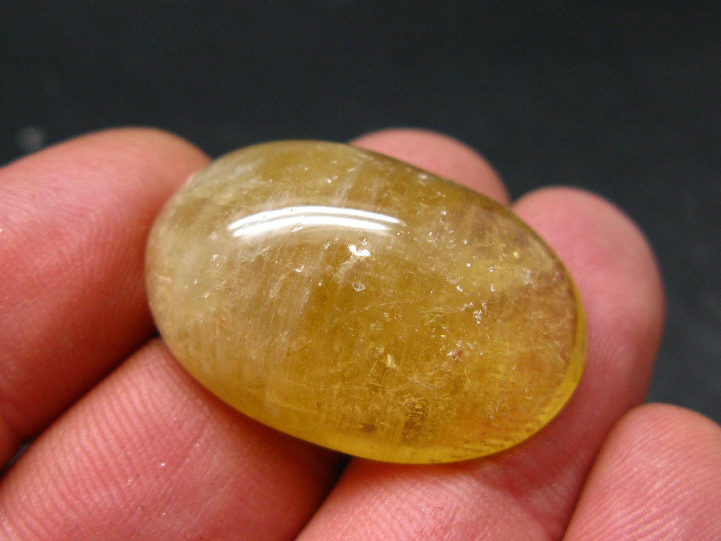 Rare Agni Gold Danburite Cabochon From Tanzania - 49.75 Carats - 1.3"