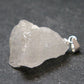 Gem Pollucite Polucite Crystal Silver Pendant from Pakistan - 1.1" - 4.72 Grams
