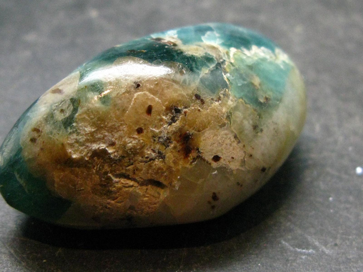 Extremely Rare Tumbled Grandidierite Stone From Madagascar - 1.6" - 29.38 Grams