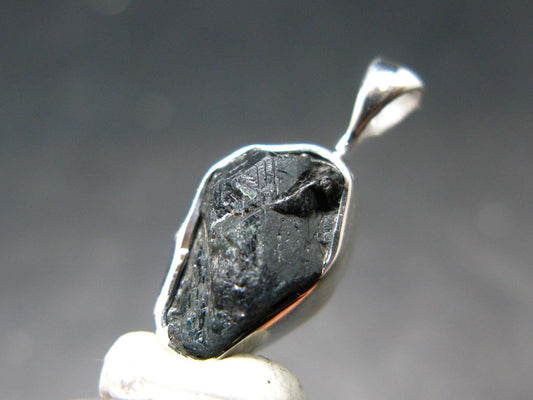 Alexandrite Chrysoberyl Crystal Silver Pendant From Brazil - 0.8" - 1.61 Grams