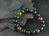 Bloodstone Genuine Bracelet ~ 7 Inches ~ 10mm Round Beads