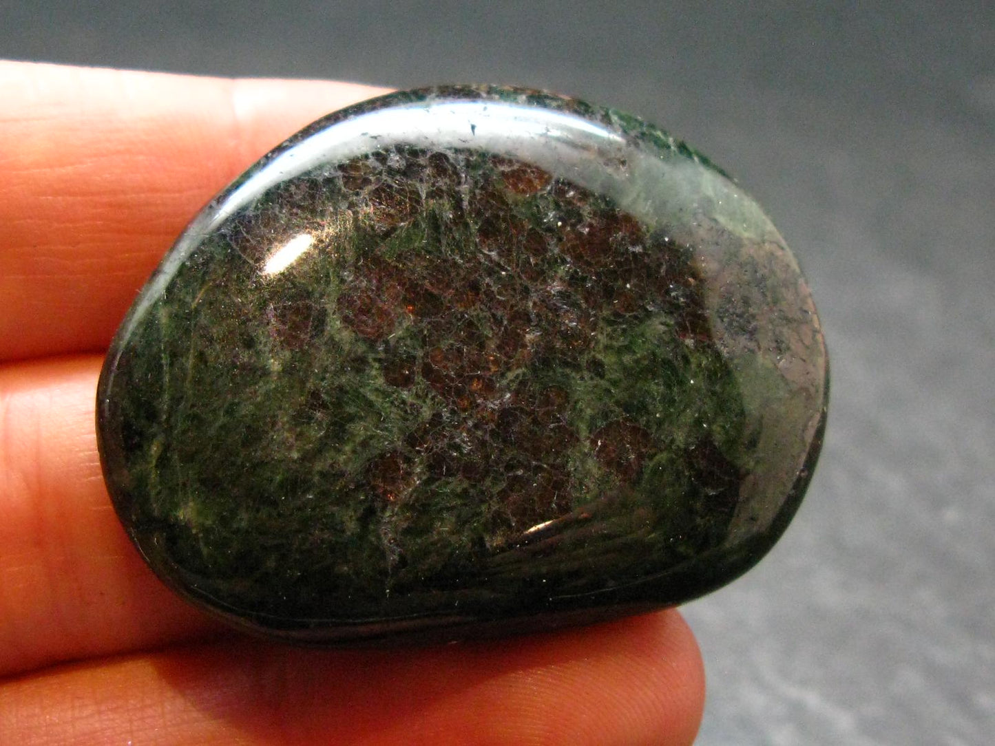 Rare Eclogite Tumbled Stone From Norway - 1.6" - 23.10 Grams