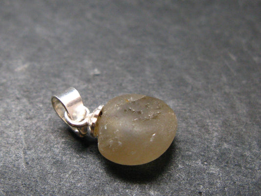 Rare Herderite Crystal Silver Pendant from Brazil - 0.7" - 0.84 Grams