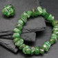 Green Garnet Tsavorite Genuine Bracelet ~ 7 Inches ~ 12mm Tumbled Beads