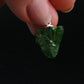 Green Chrome Diopside 925 Silver Pendant from Russia - 0.8" - 1.76 Grams