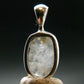 Gray Herderite Silver Pendant from Africa - 0.7" - 1.16 Grams