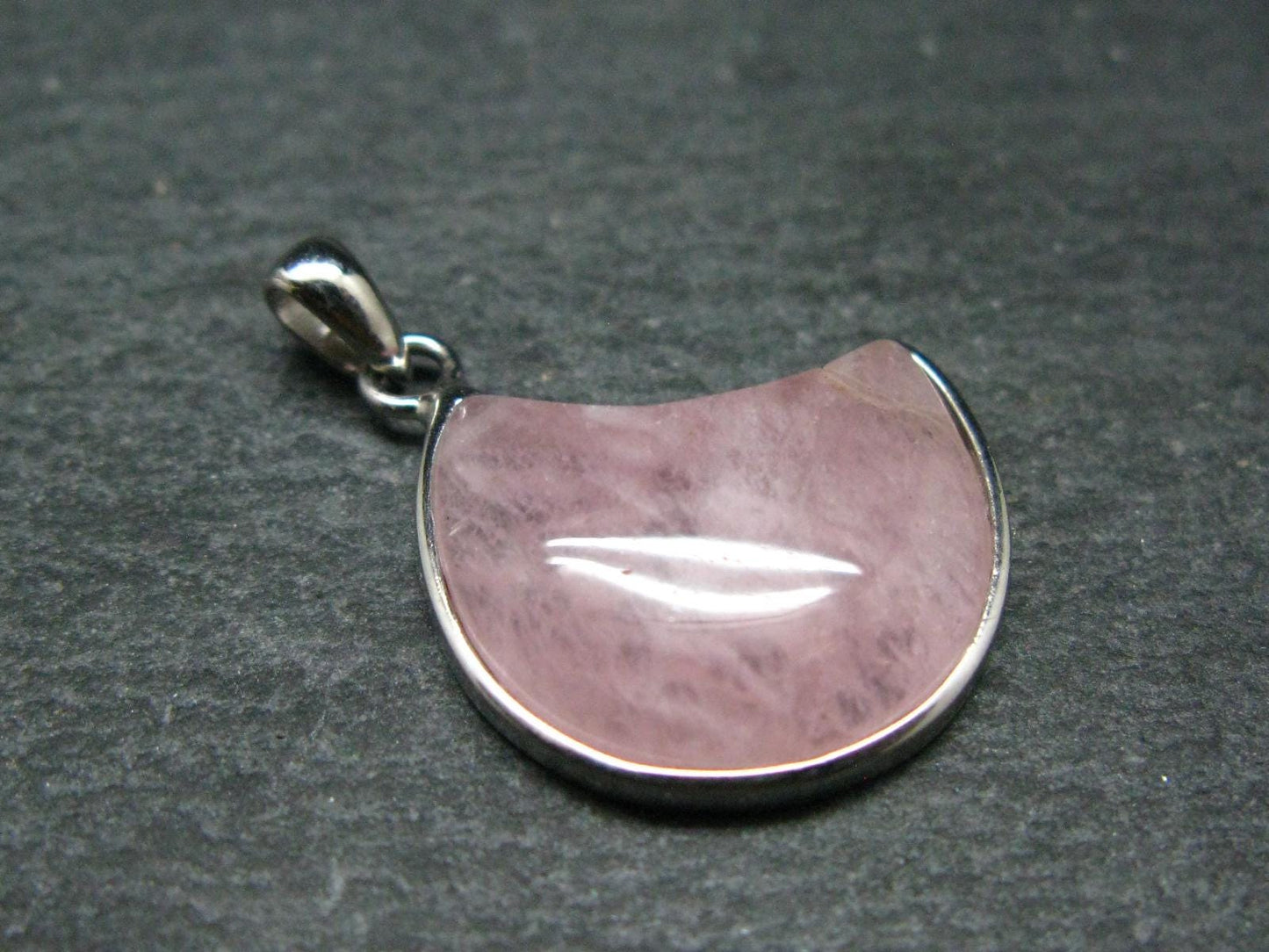Pink Morganite Silver Pendant From Brazil - 1.1" - 3.26 Grams