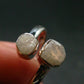 Very Rare White Cryolite 925 Silver Ring from Greenland - Size 9 - 2.53 Grams
