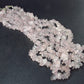 Symbol of Love and Beauty!! Lot of Three Natural Rose Quartz Crystal Free Form Bead Necklace from Brazil - 18" Each
