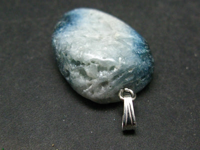 Blue Ice Glacierite Silver Pendant from Indonesia - 1.5" - 9.95 Grams