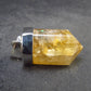 Yellow Citrine Sterling Silver Pendant from Brazil - 1.2" - 6.48 Grams