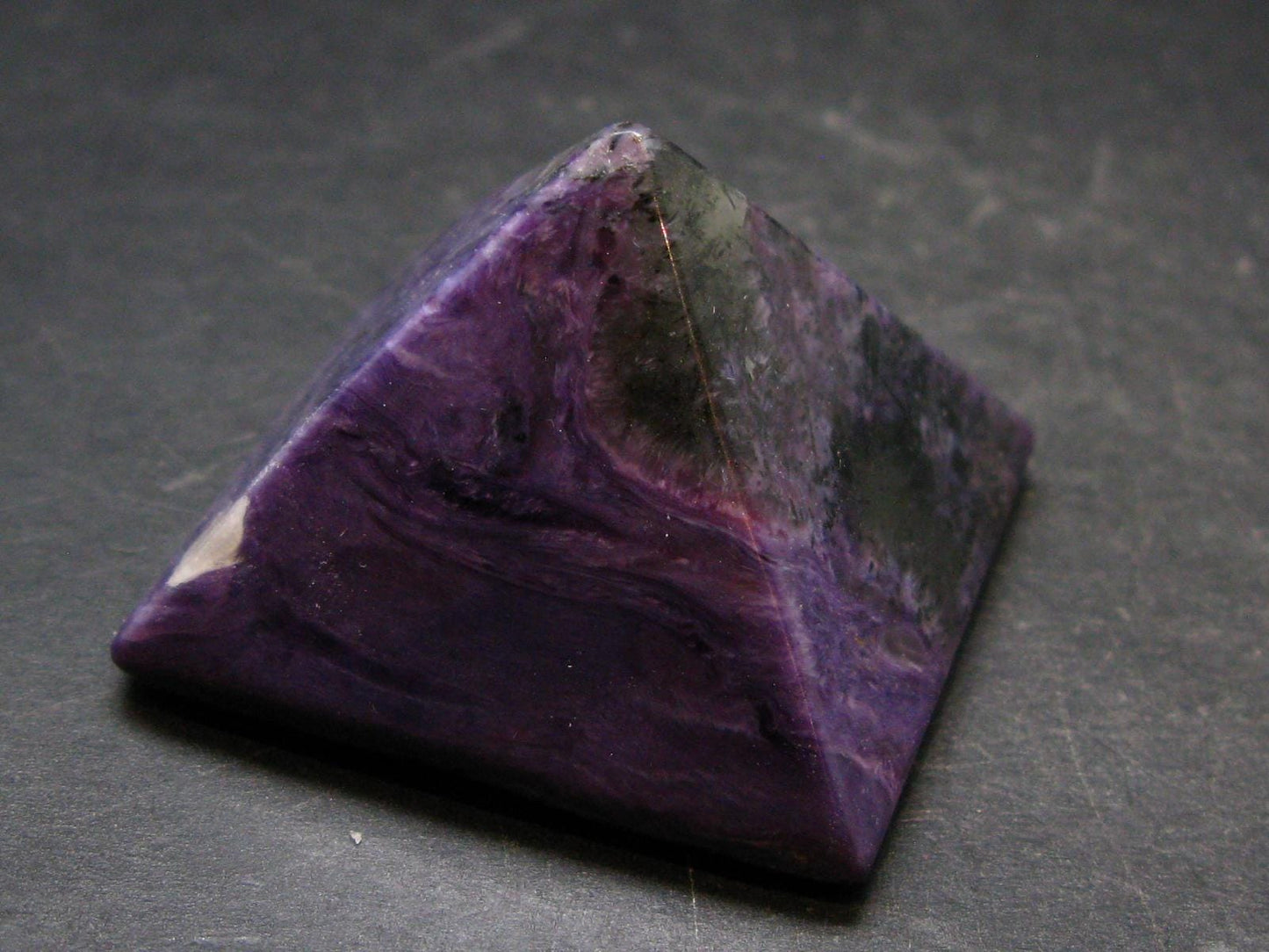 Rare High-Quality Charoite Pyramid From Russia - 1.5" - 48.70 Grams