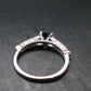Facetted Blue Topaz Sterling Silver Ring With CZ - 1.87 Grams - Size 7