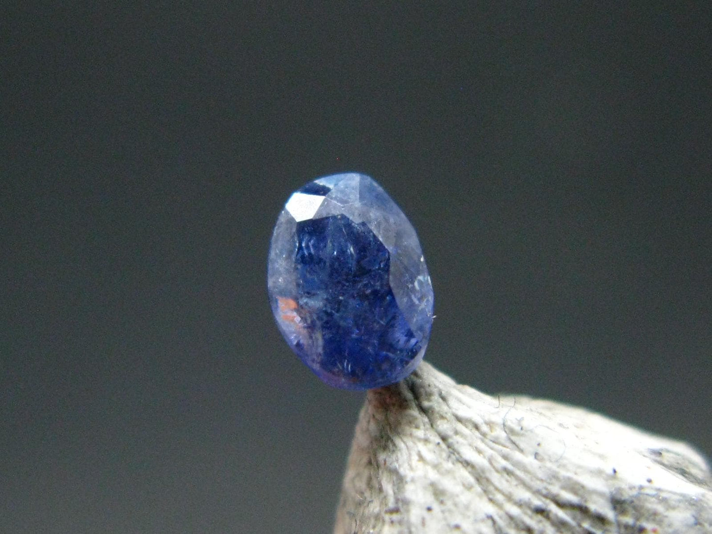 Gem Benitoite Cut Stone From California - 0.35 Carats - 4.5x3.5mm
