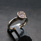 Gray Herderite Silver Ring from Africa - Size 7 - 1.84 Grams