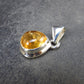 Imperial Topaz Crystal Silver Pendant from Brazil - 0.8" - 2.50 Grams