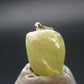 Brazilianite Crystal Silver Pendant From Brazil - 0.8" - 2.1 Grams
