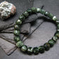 AAA Grade Seraphinite Clinochlore Genuine Bracelet ~ 7 Inches ~ 8mm Square Beads
