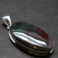 Bloodstone Silver Plated Pendant From India - 1.8" - 8.0 Grams