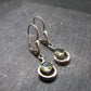 Moldavite Tektite Silver Earrings from Czech Republic - 2.48 Grams