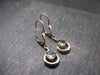 Moldavite Tektite Silver Earrings from Czech Republic - 2.48 Grams