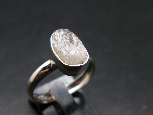 Natrolite Silver Ring From Russia - 1.96 Grams - Size 7