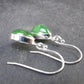 Tsavorite Gem Green Garnet Sterling Silver Earrings from Tanzania - 3.16 Grams