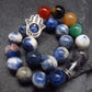 7 Chakra & Sodalite Genuine Bracelet ~ 7 Inches ~ 8mm Round Beads