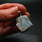 Rare Blue Larimar Pectolite Silver Pendant From Dominican Republic - 1.2"
