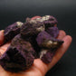 Lot of 10 raw Purpurite Crystals from Namibia