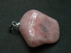 Pink Petalite Silver Pendant from Canada - 1.2" - 5.98 Grams
