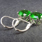 Helenite Gaia Stone Gem Sterling Silver Earrings From Washington - 3.9 Grams