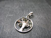 Moldavite Tektite Silver Pendant from Czech Republic - 1.0" - 2.15 Grams