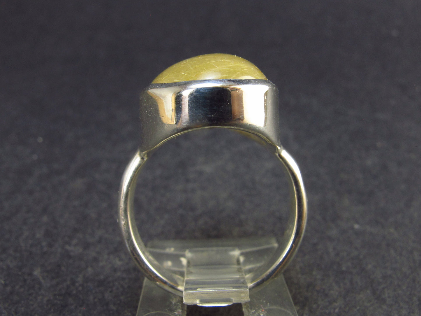 Fine Rutilated Quartz Silver Ring from Brazil - 6.76 Grams - Size 6.5