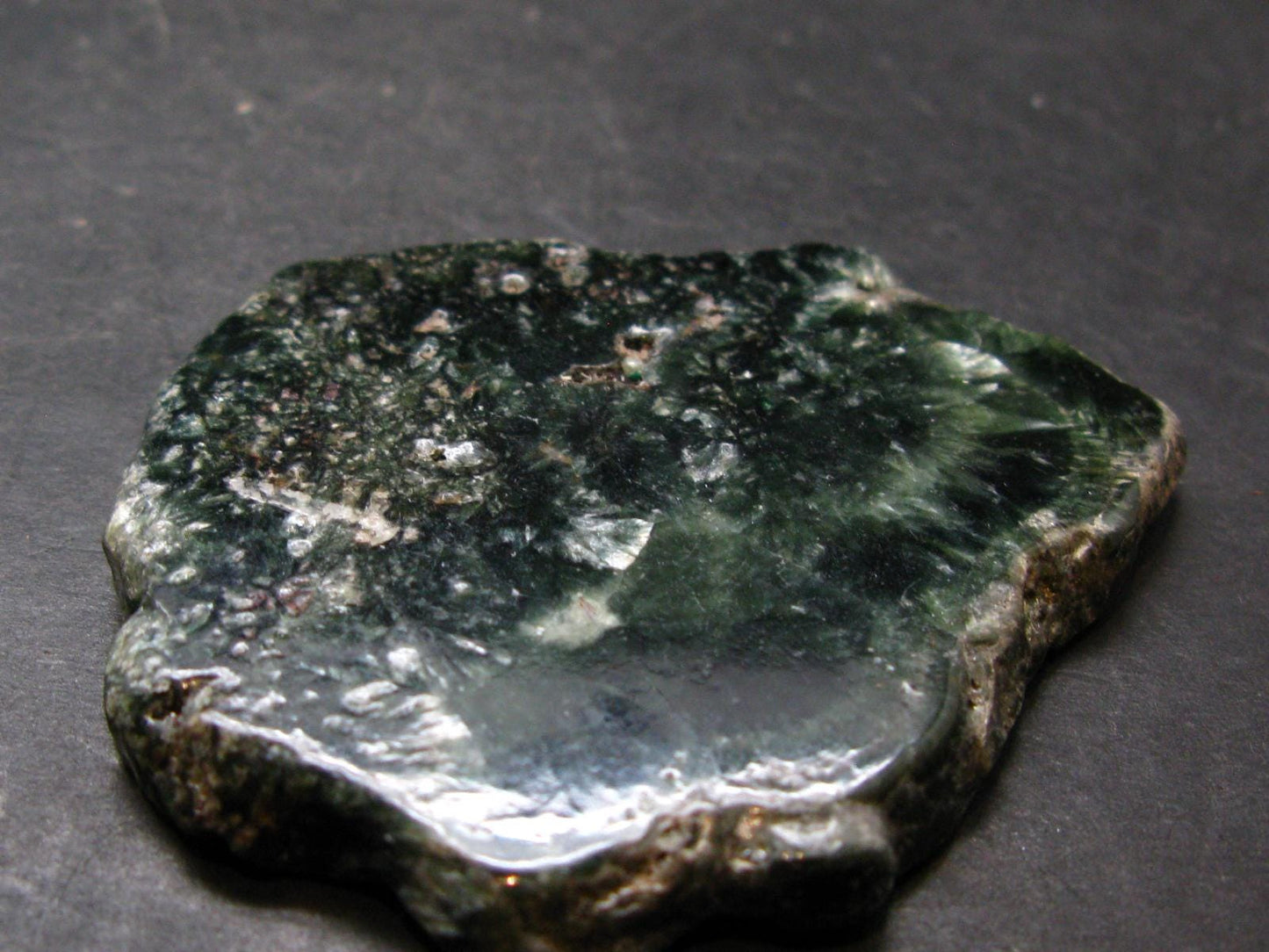 Nice Polished Seraphinite Clinochlore Stalactite Slab From Russia - 2.6" - 46.79 Grams