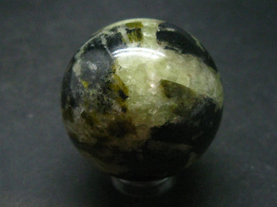 Green Apatite sphere from Russia - 71 Grams - 1.4"