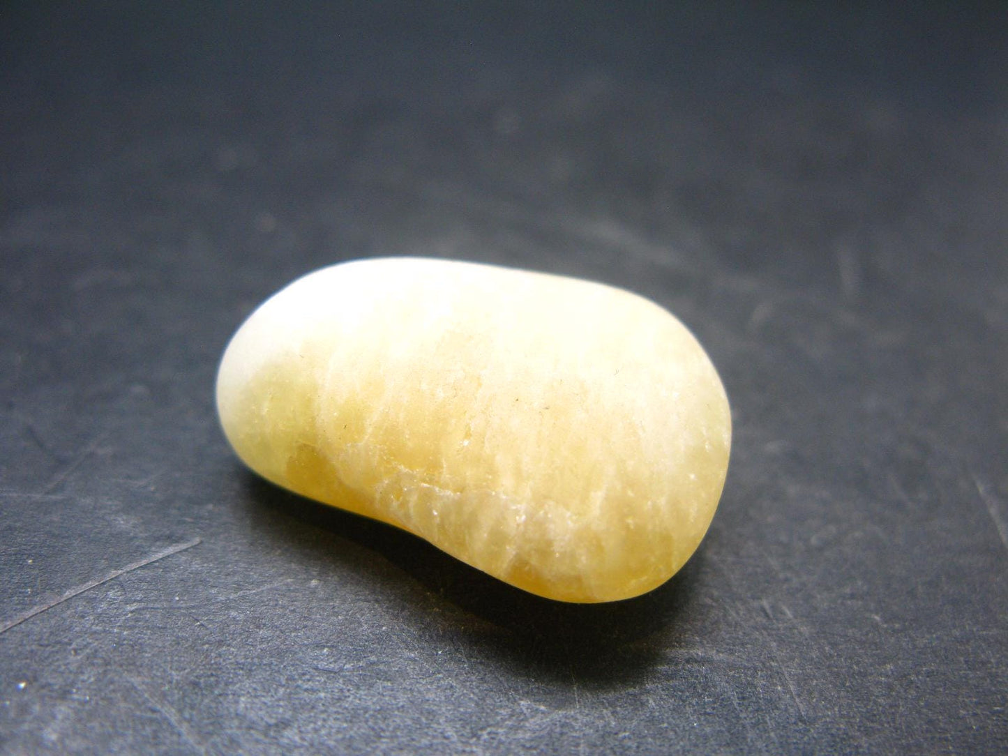 Very Nice Raw Agni Gold Danburite Tumbled Stone from Tanzania - 1.0" - 9.55 Grams