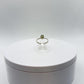 Raw Chrysoberyl Ring Green Yellow Gemstone Silver Minimalist Crystal Unique Jewelry Gift - Sizes 8