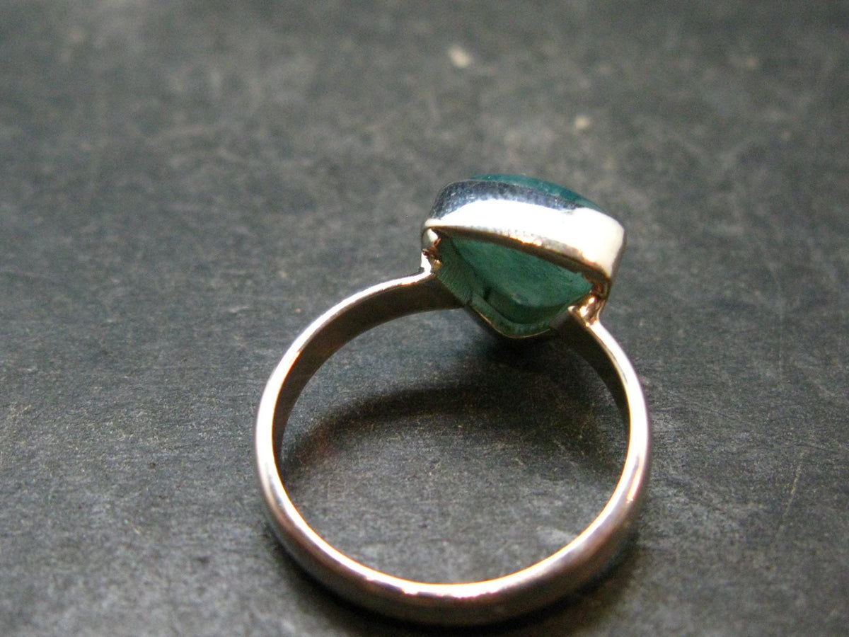 Extremely Rare Grandidierite Silver Ring From Madagascar - Size 6 - 2.63 Grams