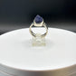 Azurite Ring | Natural Deep Blue Crystal | Sterling Silver Statement Ring - Size 8.5