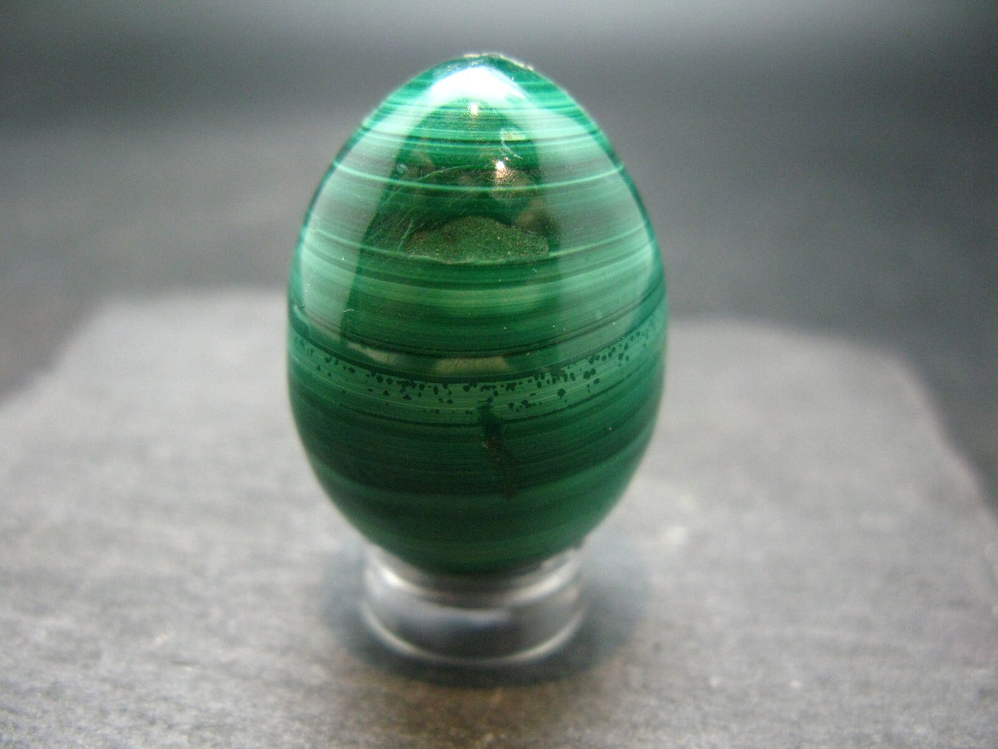 Malachite Egg Carving From Congo - 1.3" - 36.08 Grams